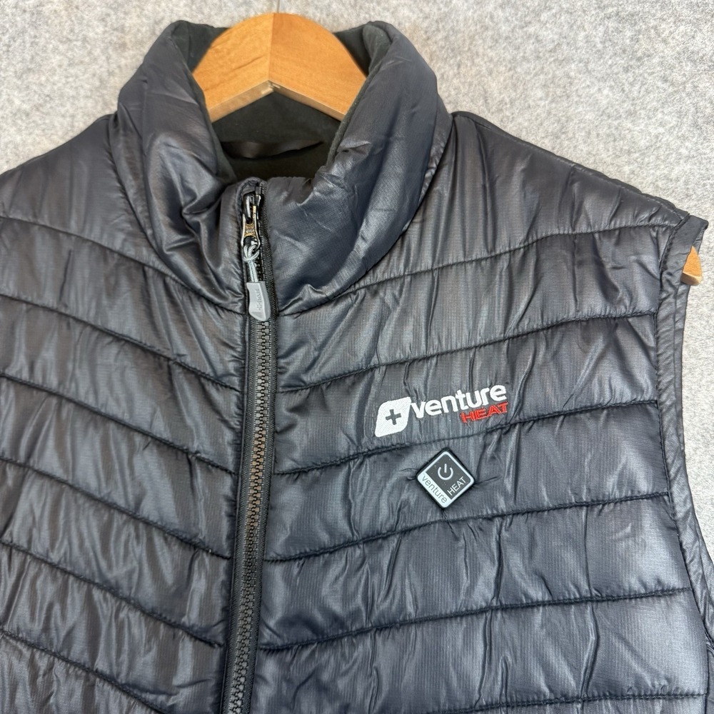 Venture Heat Vest Womens XL Black Nylon Puffer Full Zip Heated (no Battery) - Picture 4 of 11